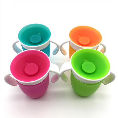 New Design Magic Leakproof Baby Silicone 360 Degree Trainer Cup